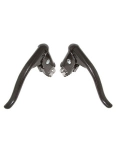 Alloy Hooded Brake Lever Black.